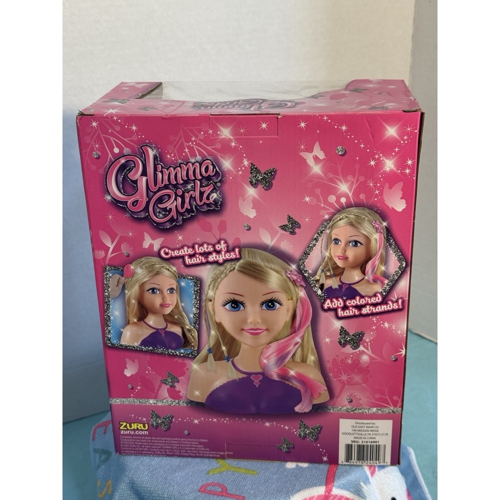 Glimma Girlz - "Style My Hair!" - 20 PIECES‎ - NEW in BOX - Toy Figure Hair - Picture 3 of 8